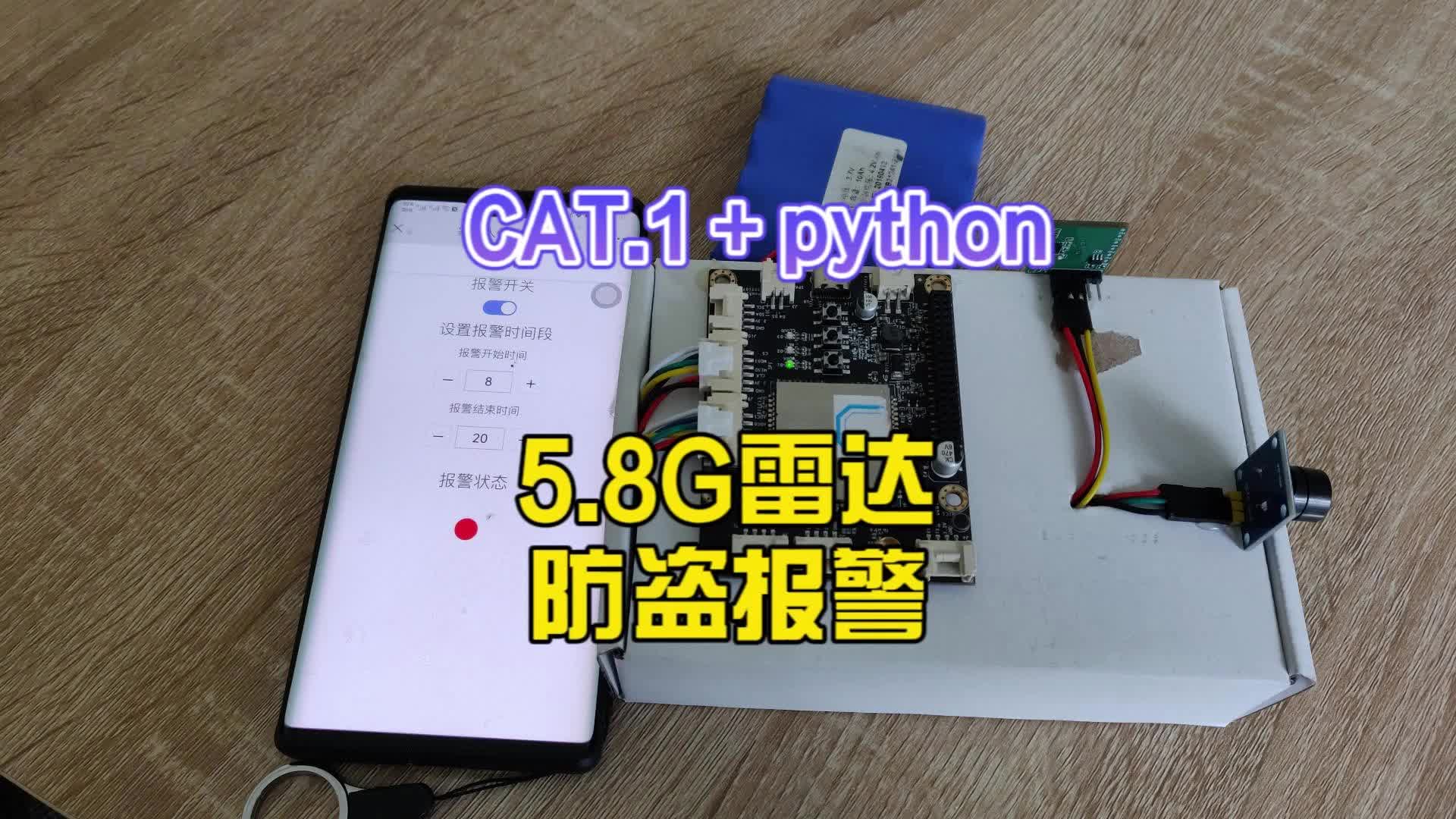 用python写的防盗报警器，附教程源码#python开发板 #物联网开发 