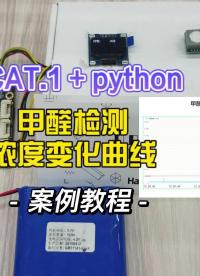 用python寫的甲醛檢測儀，附教程源碼，幫我看看有什么可優化的地方#python開發板 #cat1 