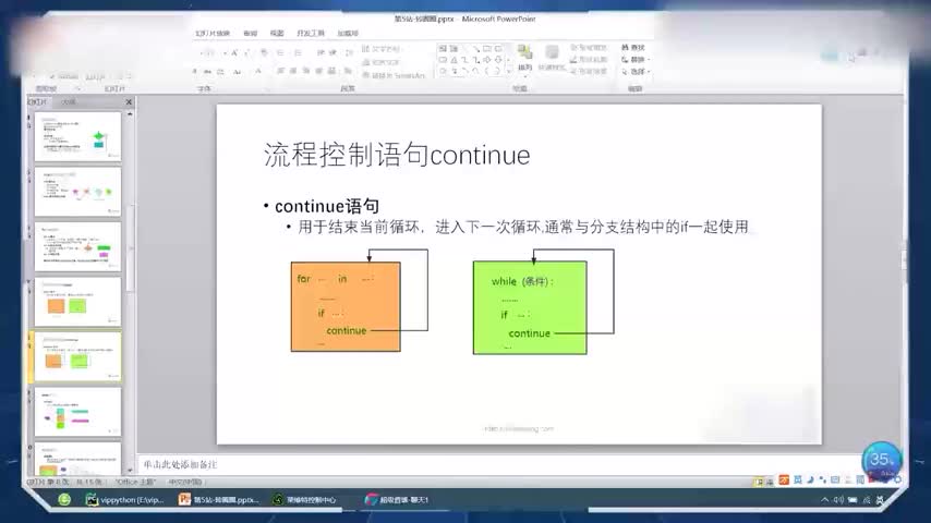 Python教程全套第42集流程控制語句continue