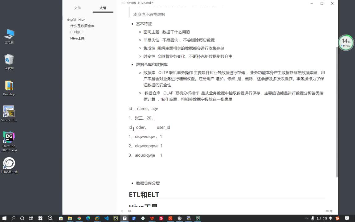 從零開始學大數據Day8：8-數據分層介紹