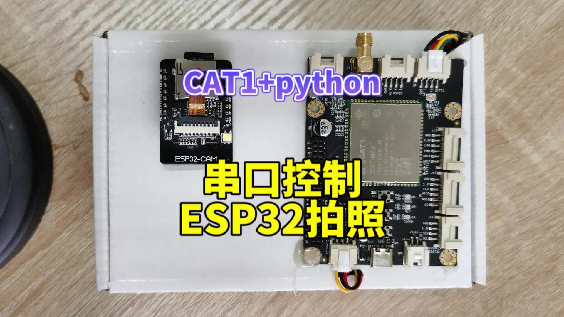 用python寫的串口控制esp32攝像頭拍照，附教程源碼#python開發板 #物聯網開發 #esp32 