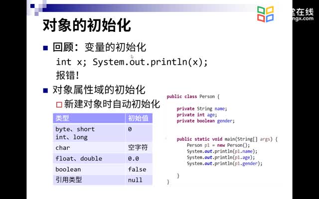 [4.4.1]--3.3.1对象的初始化