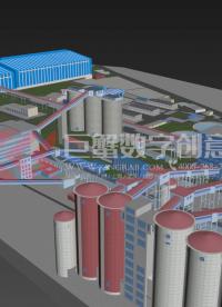 數字孿生工廠可視化三維建模,3d可視化交互系統模型,工廠設備3D建模制作#3d可視化模型 #數字化工廠模型 