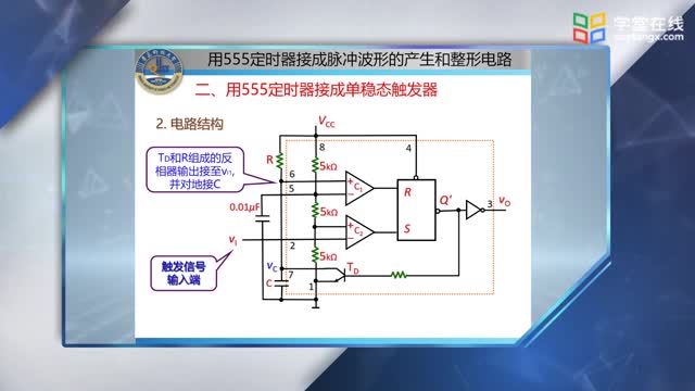 [8.2.1]--7.5.2用555定時(shí)器接成脈沖波形的產(chǎn)生和整形電路_clip002