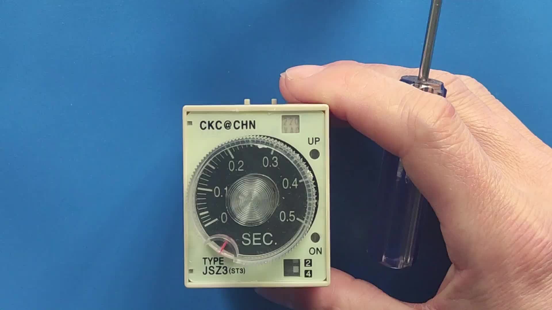 00001 時間繼電器時間調節#電工知識 #硬聲創作季 
