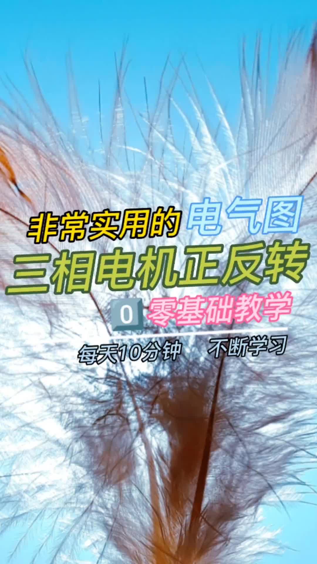 00011 電工必備技能，三相電機正反轉，PLC控制與傳統電氣控制的區別#零基礎學電工 #電氣控制 