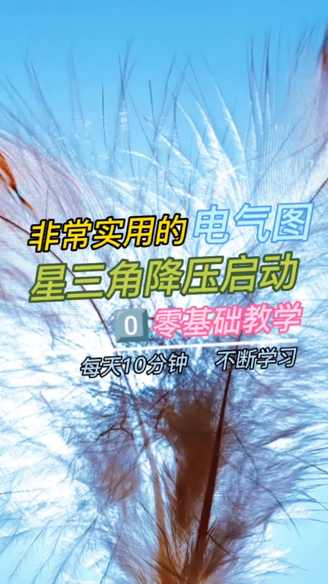 00029 時間繼電器控制的三相電機星三角降壓啟動#零基礎學電工 #硬聲創作季 