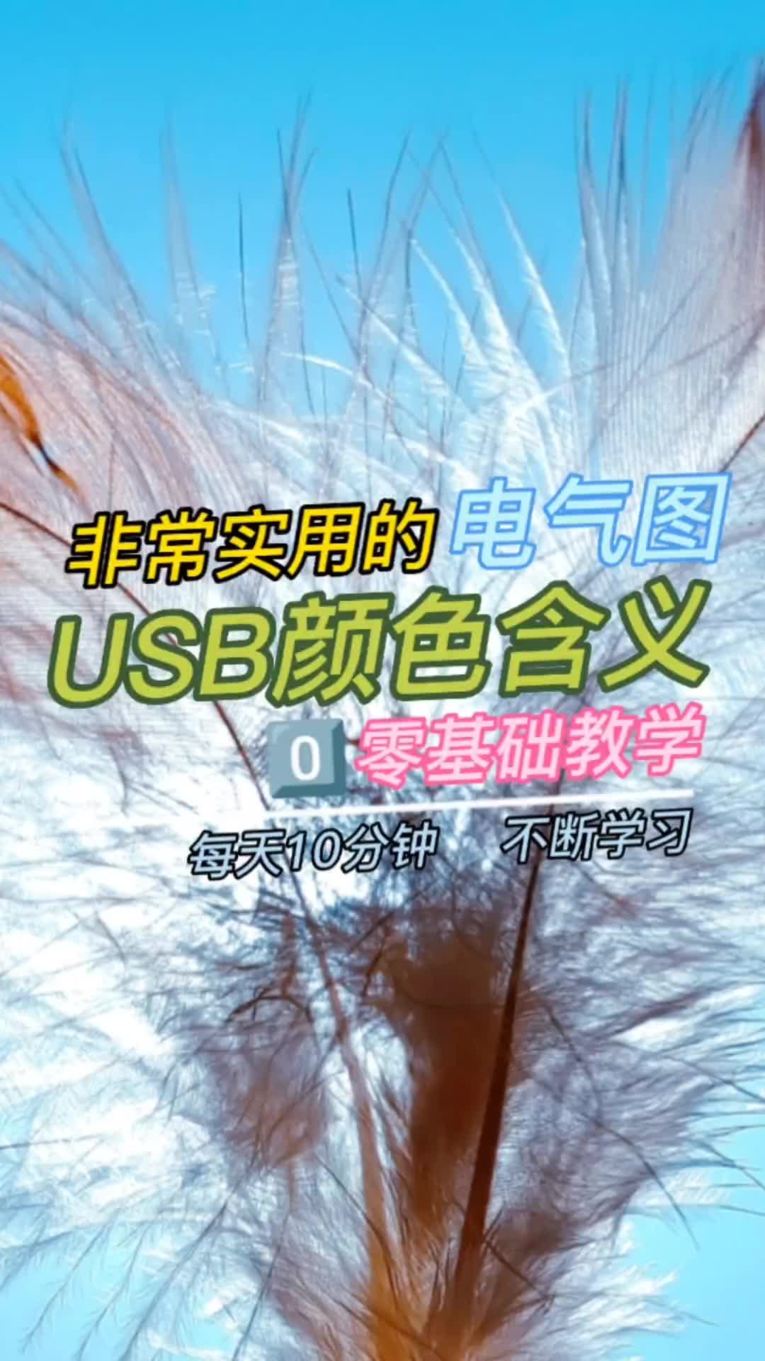 00036 Usb插頭顏色劃分#知識(shí)分享 #電工知識(shí) #硬聲創(chuàng)作季 