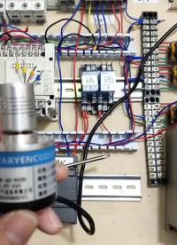 AB相編碼器接線方法，NPN型編碼器對接三菱PLC #編碼器 #三菱plc從入門到精通#硬聲創作季 