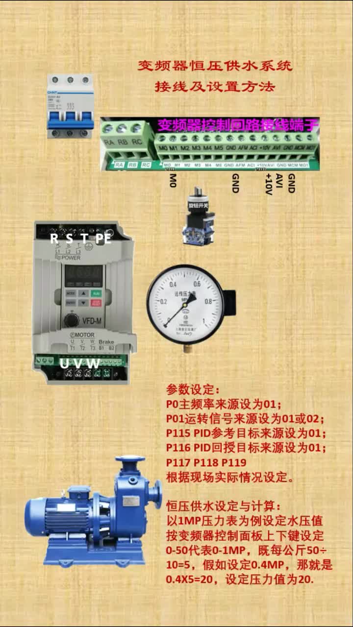 #電工接線 #恒壓供水 #變頻器 #硬聲創作季 