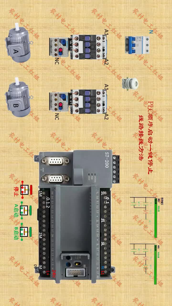 #電工知識 #電工接線 #PLC #順啟逆停 #硬聲創(chuàng)作季 