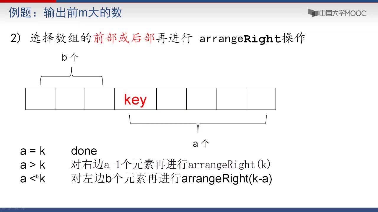 算法基础：3 输出前m大的数(2)#算法基础 