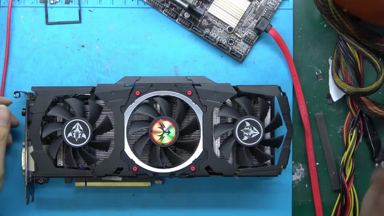 七彩虹1060顯卡開機(jī)無反應(yīng)售后檢測核心壞咱拆開看看到底什么情況#硬聲創(chuàng)作季 
