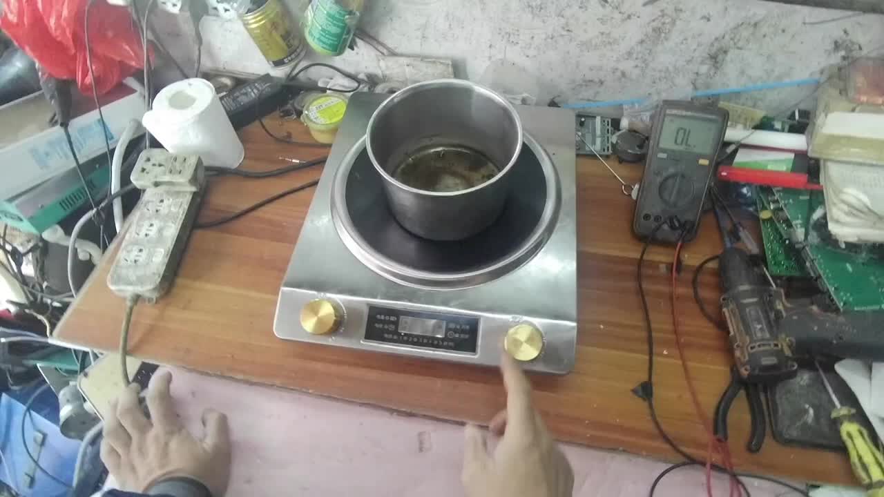 凹形電磁爐通電不工作，滴滴響是哪里壞了呢？#硬聲創(chuàng)作季 