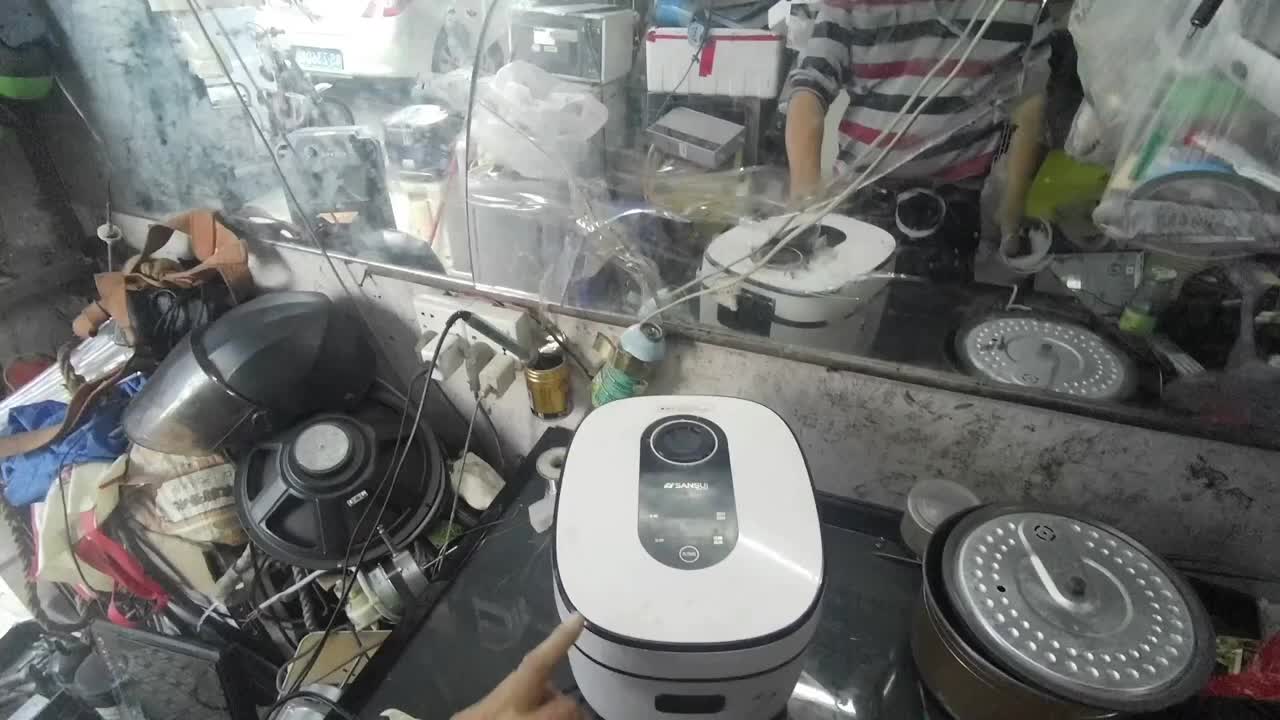 用手機充電頭修復一個山水電飯煲不通電故障。#硬聲創作季 