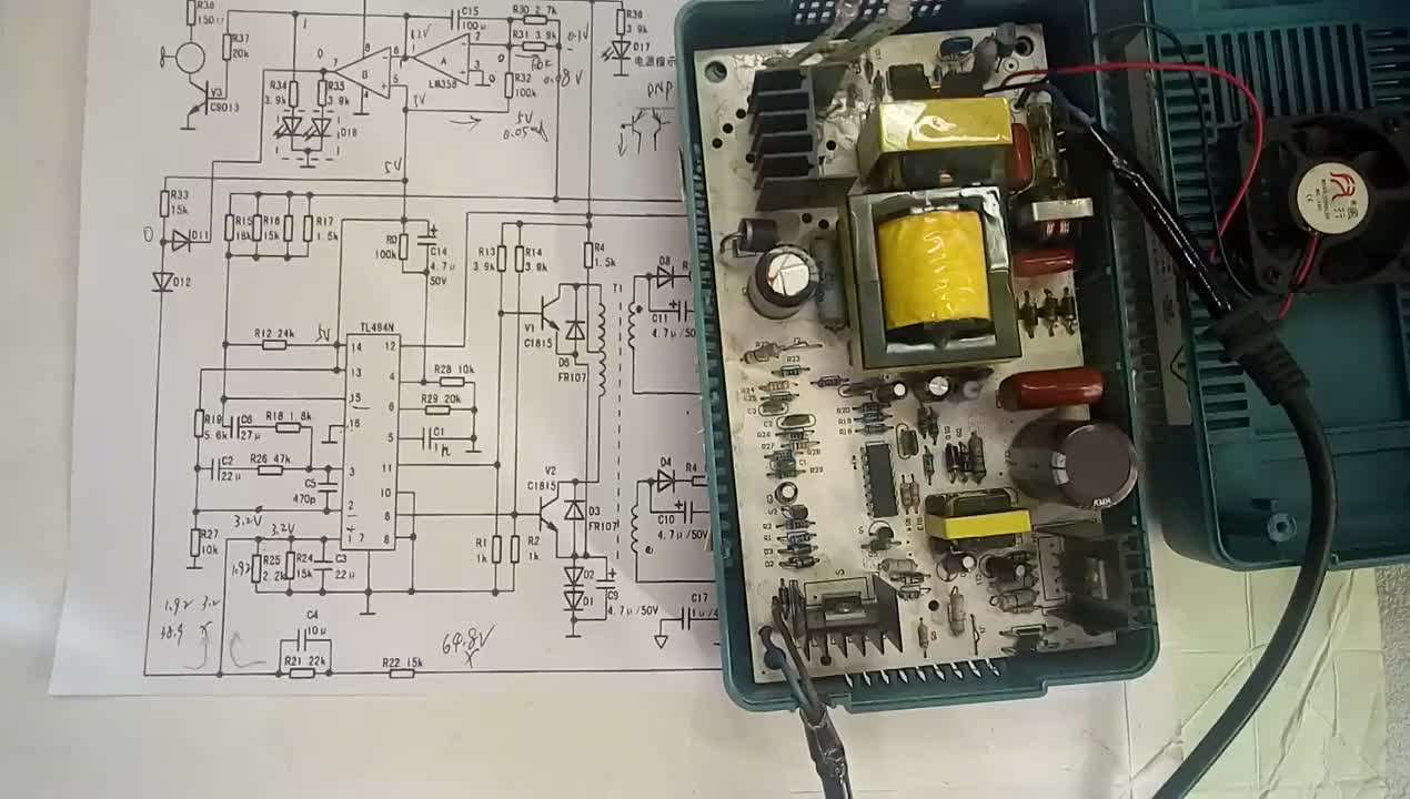 TL494电动车充电器改连续可调直流稳压电源（上）#硬声创作季 