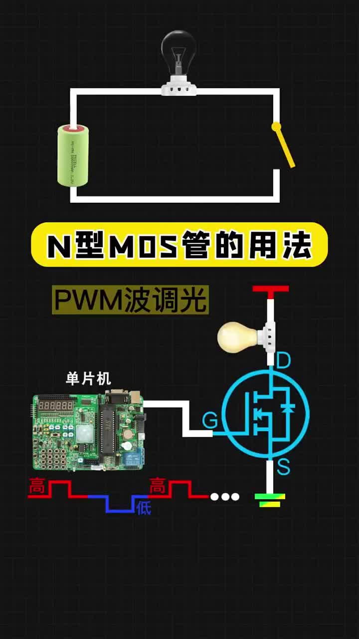 N型M0S管的用法，記著了嗎？評論區(qū)留言 #電工 #編程 #plc編程#硬聲創(chuàng)作季 
