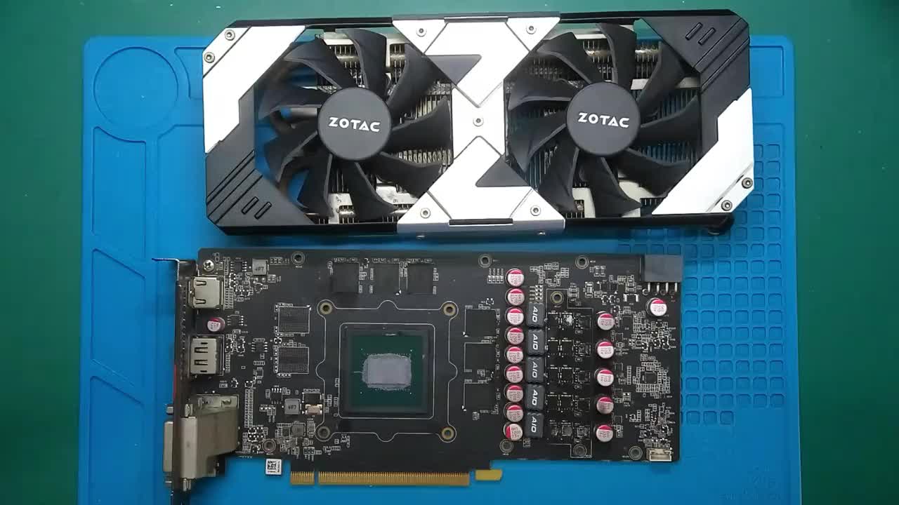 索泰GTX1060显卡黑屏不显示，还能修复吗？ #显卡维修 #显卡黑屏 #显卡花屏 #GTX1#硬声创作季 