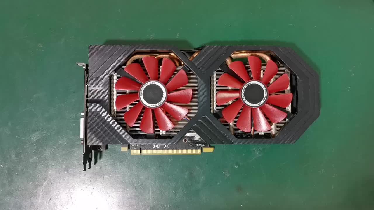 訊景RX580滿血黑狼版開(kāi)機(jī)風(fēng)扇轉(zhuǎn)一下就停本以為是供電有問(wèn)題結(jié)果 #芯片級(jí)維修 #顯卡維修視頻#硬聲創(chuàng)作季 