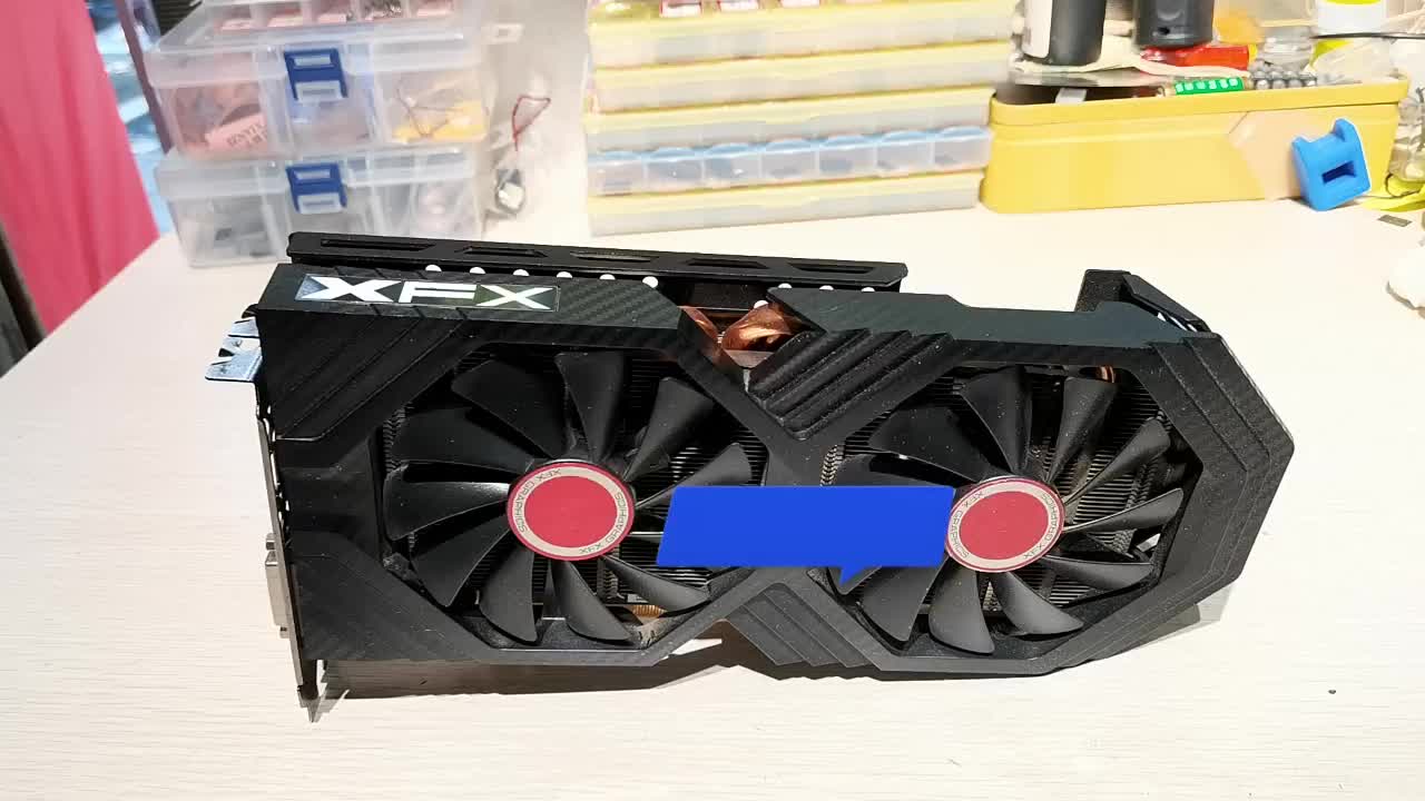 RX580不開機(jī)點(diǎn)不亮，洗掉腐蝕又花屏，加焊顯存再戰(zhàn)三年....#顯卡維修?#筆記本維修?#硬聲創(chuàng)作季 