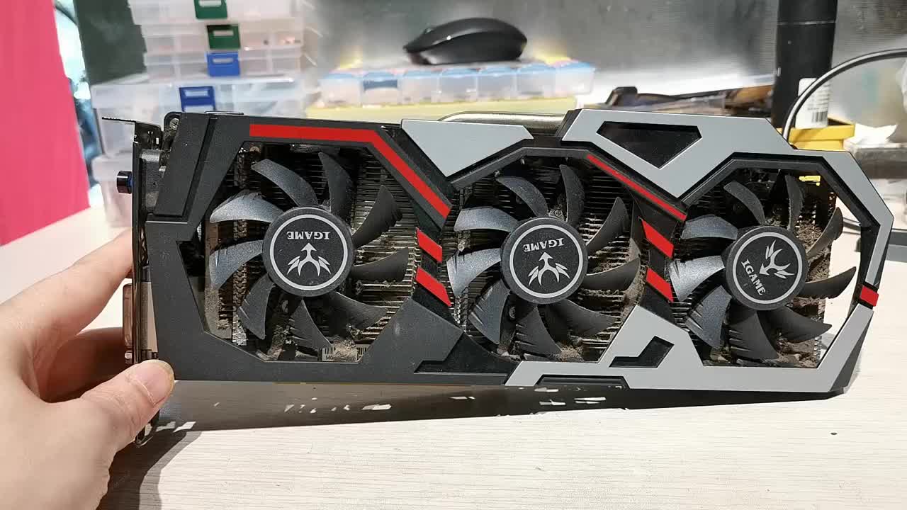 一張二修的GTX1070，拿來就點亮了，以為撿漏，原來問題還挺多。?#顯卡維修??#筆記本電腦#硬聲創作季 