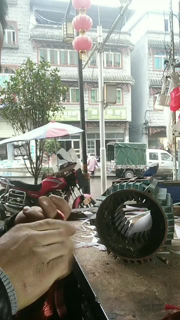 三相四極電機掏把下線全過程 #修電機 #家電維修#硬聲創作季 