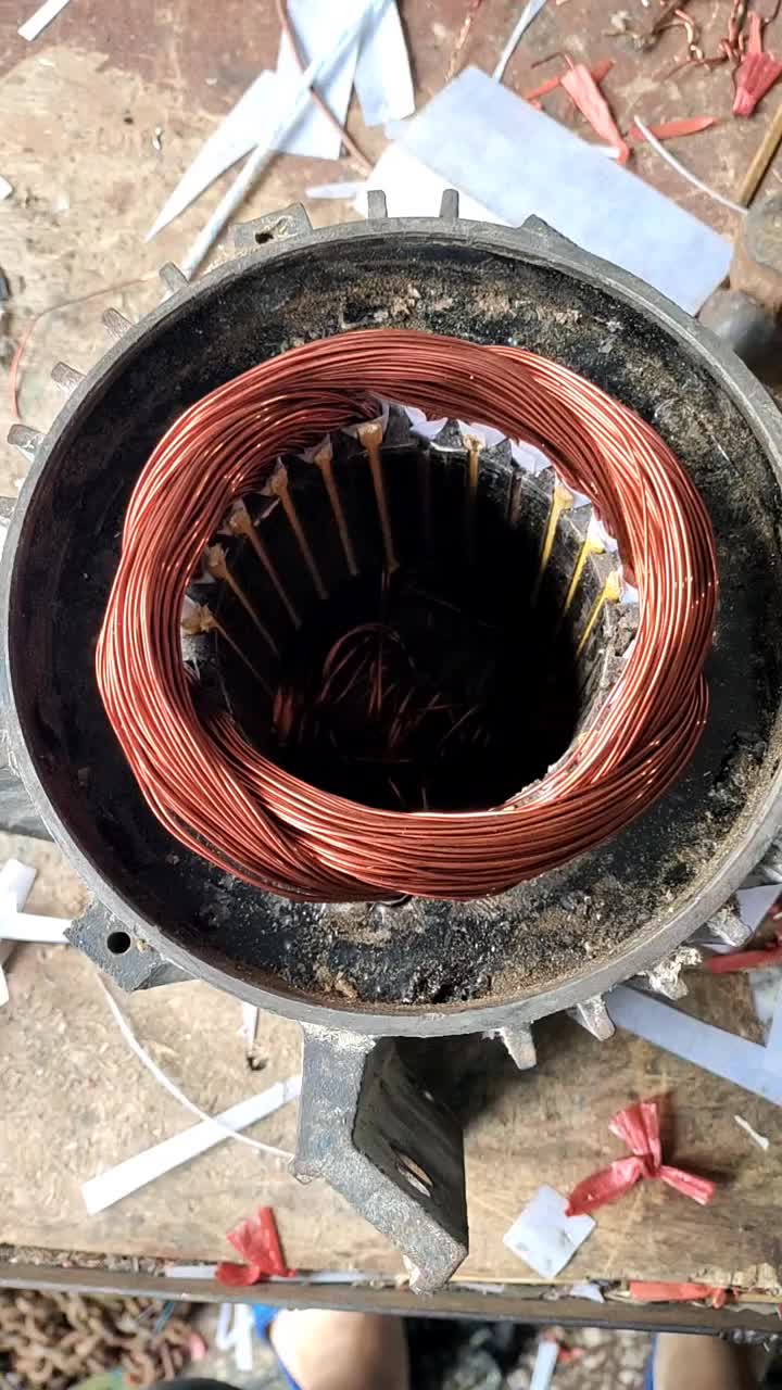 全網見過這種單相電機布線型式的沒有幾個。 #修電機#硬聲創作季 