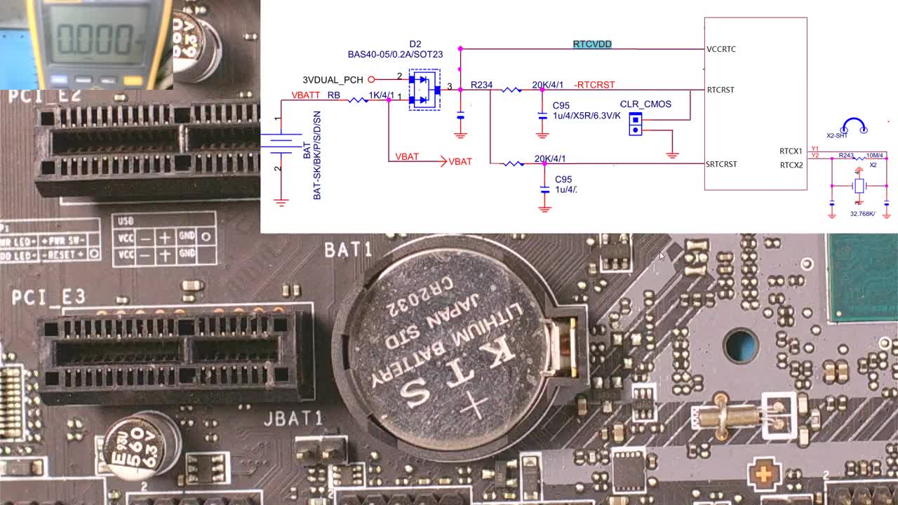 主板维修教程：CMOS电路工作原理详解，电路图与实操完美结合！ #电路板维修 #芯片级维修 ##硬声创作季 