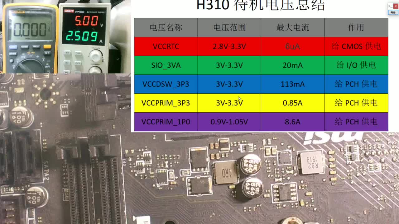 手把手教你測H310待機電壓，方便你快速鎖定故障點。#主板維修 #芯片級維修 #主板 #筆記本#硬聲創作季 
