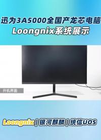 龍芯國產工業電腦-迅為3A5000開發板loongnix系統演示#  @