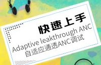 Adaptive leakthrough ANC自適應通透ANC調試快速上手3
