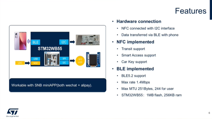 意法<b class='flag-5'>半导体</b><b class='flag-5'>STM32WB</b>+ST54，实现更便捷的可穿戴支付方式