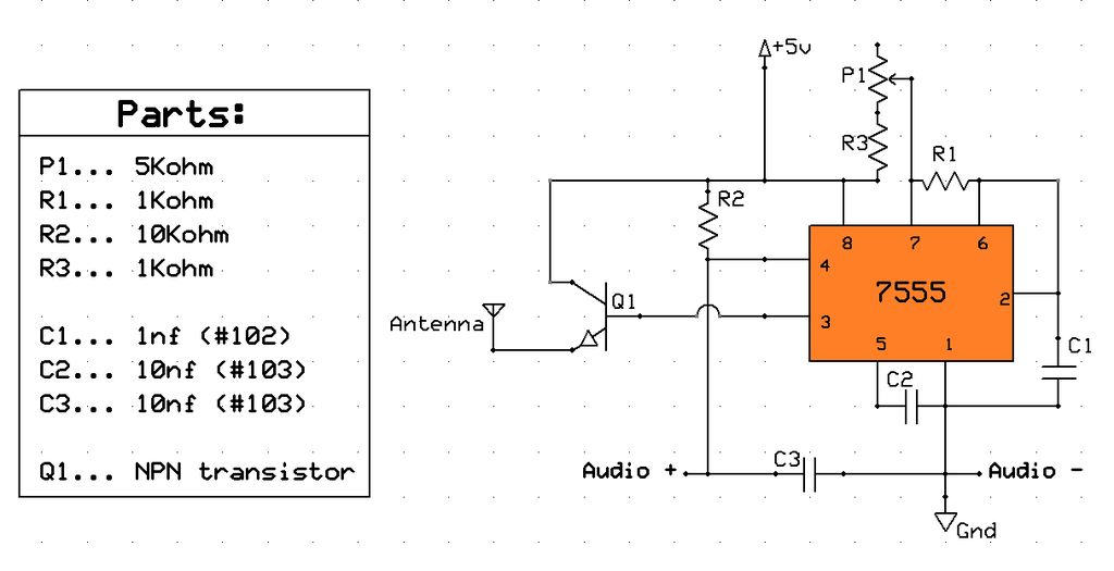 如何构建基于555定时器的简单AM无线电发射器