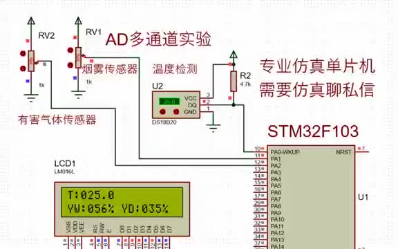 stm32f103c8t6與ADC模數(shù)轉(zhuǎn)換多通道實(shí)驗(yàn)