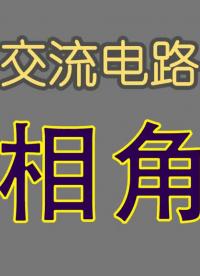 基础电学漫谈071-遇到交流电路，时刻保持复平面与相角的观念-Neo #交流电路 #相位 #相#硬声创作季 