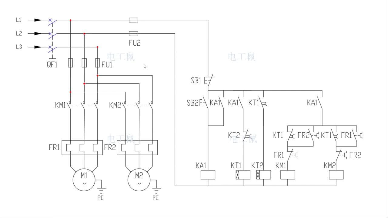 電工電路解析，這個電路能設計出來，至少達到中級電工水準#硬声创作季 