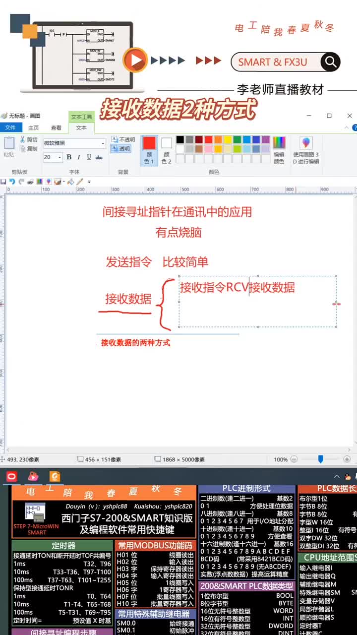 接收數(shù)據(jù)2種方式 #PLC學(xué)習(xí) #西門子plc #自由口通訊#硬聲創(chuàng)作季 
