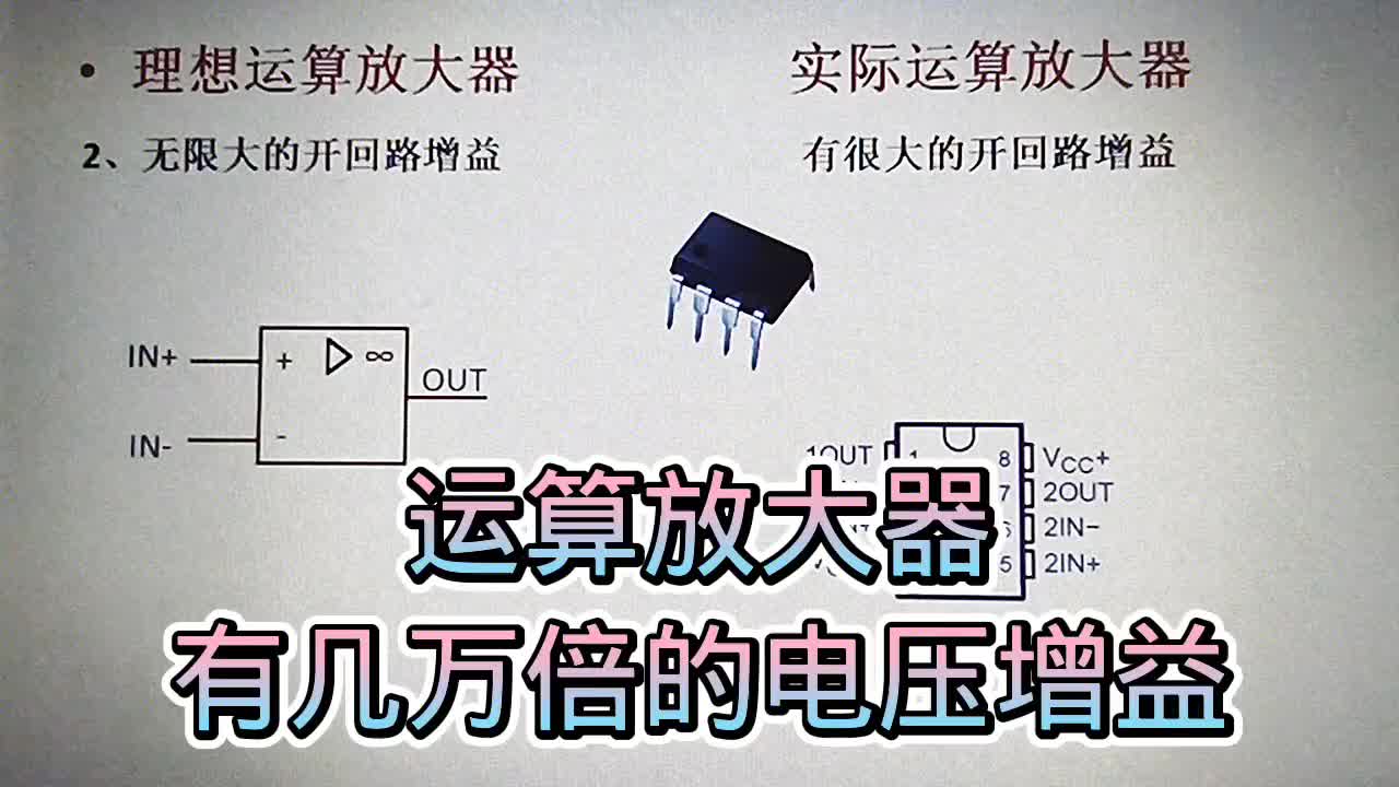 513 运算放大器的开环放大倍数达到几万倍，这也是有必要的#硬声创作季 