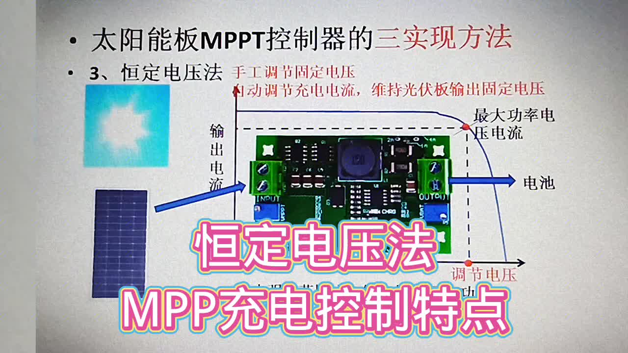 529 高效的MPPT太阳能充电控制技术中，恒定电压法的特点#硬声创作季 