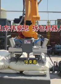 碱粉拆垛拆包机械手，山东伟豪思厂家定制，实现自动化减人目标 #机械 #自动化设备 #拆包机器人 