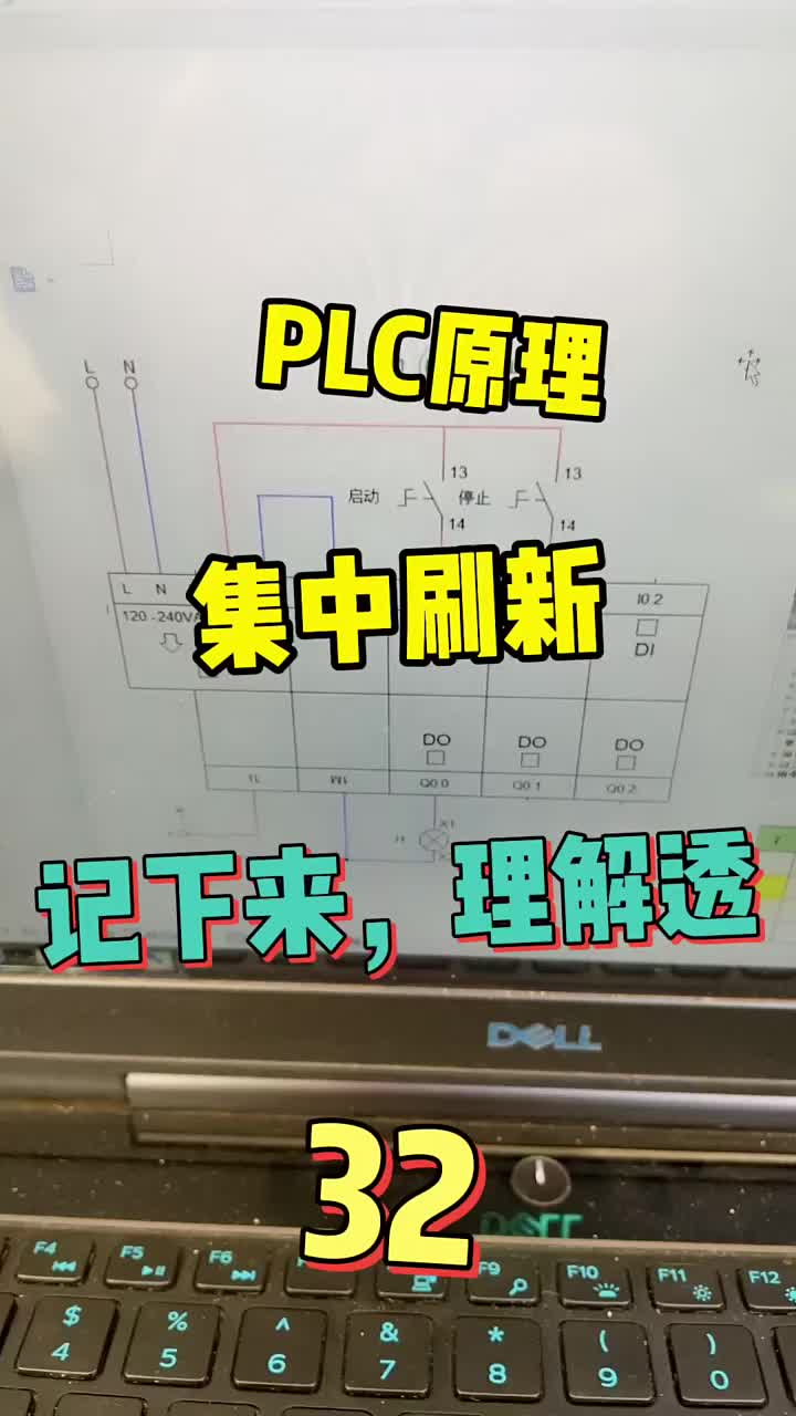 記住PLC原理集中刷新。輸入和輸出。我說記住的大家要完全理解透徹并且記住 #知識推薦官。#硬聲創作季 