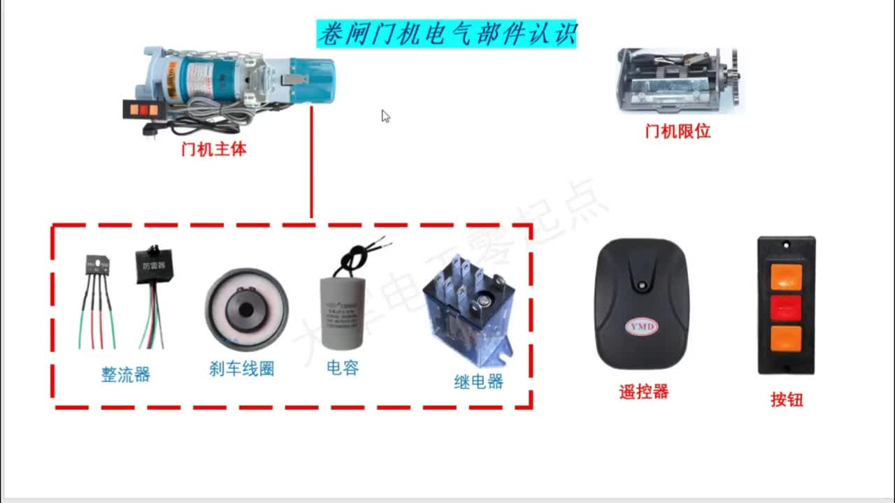 卷閘門門機電路分享篇（一）：基本元器件的認識 #零基礎學電工#硬聲創作季 