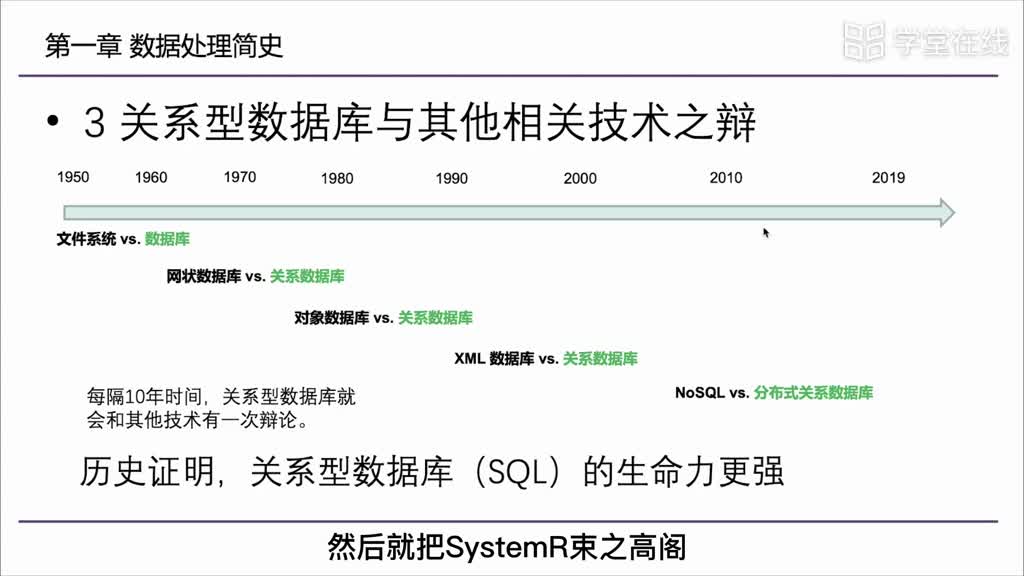 1.2.3 SQL与其他技术的争论(2)#分布式数据系统 