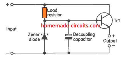串联晶体管稳压器电路