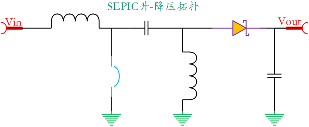 双电感式升-降压DC-DC拓扑结构