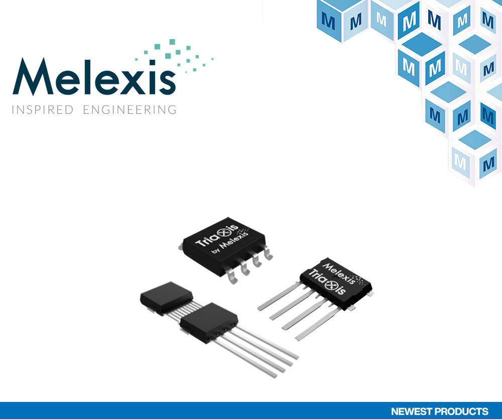 貿澤電子開售面向高要求汽車應用的 Melexis  MLX9042x Triaxis 3D磁性位置傳感解決方案