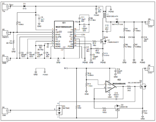 <b class='flag-5'>MAX15005</b>電源和驅(qū)動<b class='flag-5'>器用</b>于LED應(yīng)用