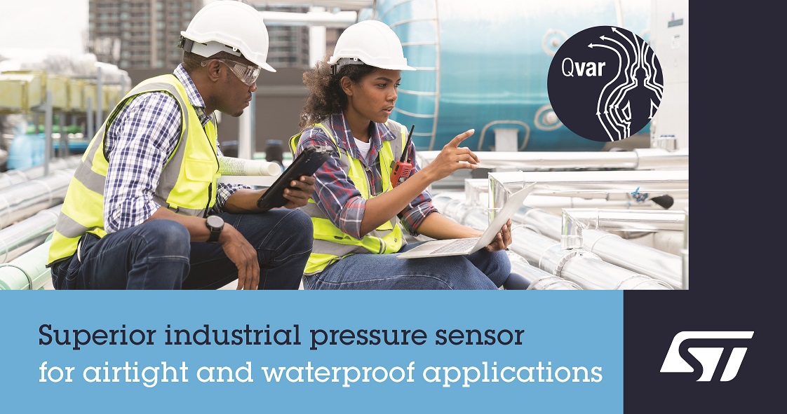 意法半导体推出业内首个MEMS防水压力传感器  提供十年长期供货保证，推动工业物联网发展