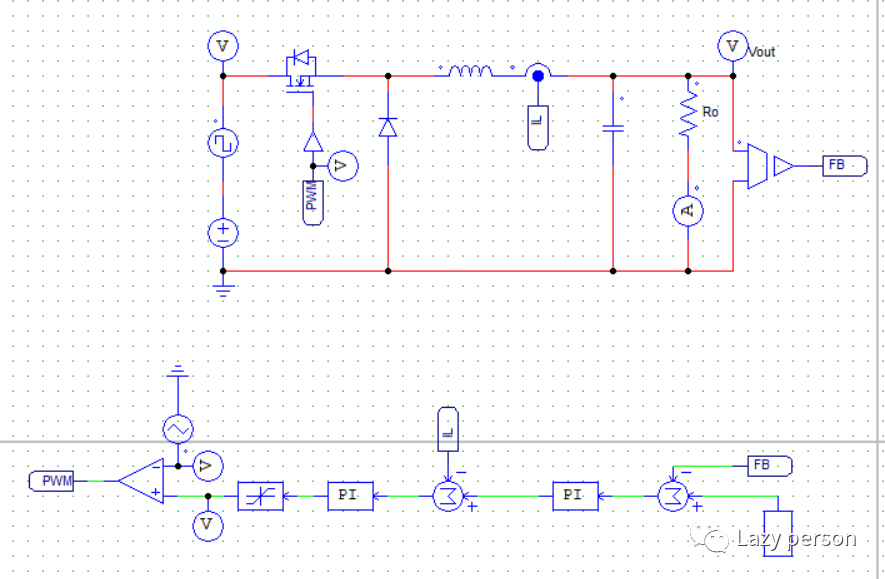 基于PSIM的雙環Buck變換電路仿真