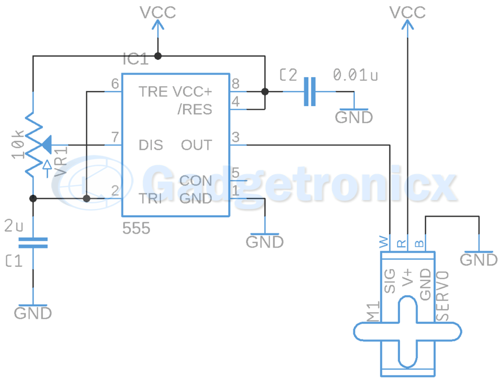 基于<b class='flag-5'>IC555</b>的伺服電機(jī)驅(qū)動(dòng)<b class='flag-5'>電路</b>